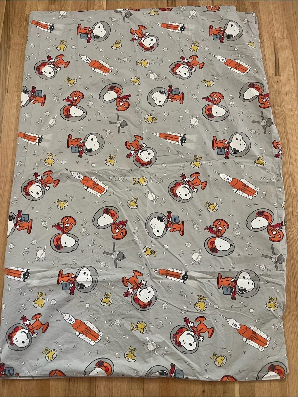 Pottery Barn Snoopy in Space Twin Duvet Cover - Picture 3 of 4